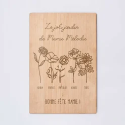 Best HappyBulle Cadre personnalisé bois gravé 15x10 cm avec support - édition spéciale 