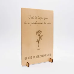 Best HappyBulle Cadre personnalisé bois gravé 15x10 cm avec support - édition spéciale 