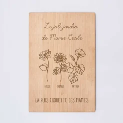 Best HappyBulle Cadre personnalisé bois gravé 15x10 cm avec support - édition spéciale 