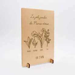 Best HappyBulle Cadre personnalisé bois gravé 15x10 cm avec support - édition spéciale 