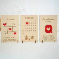 Hot HappyBulle Cadre personnalisé bois gravé 15x10 cm avec support - édition spéciale 