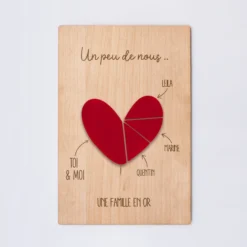 Hot HappyBulle Cadre personnalisé bois gravé 15x10 cm avec support - édition spéciale 