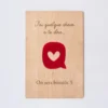 New HappyBulle Cadre personnalisé bois gravé 15x10 cm avec support - édition spéciale "J'ai quelque chose à te dire"