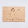 Online HappyBulle Cadre personnalisé bois gravé 15x10 cm avec support