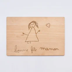 Online HappyBulle Cadre personnalisé bois gravé 15x10 cm avec support