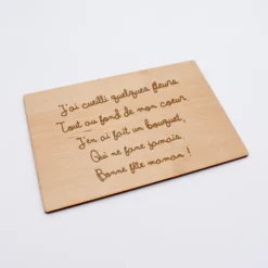 Online HappyBulle Cadre personnalisé bois gravé 15x10 cm avec support
