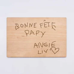 Online HappyBulle Cadre personnalisé bois gravé 15x10 cm avec support