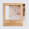Online HappyBulle Cadre polaroïd personnalisé gravé bois aimanté grand format 92x108 mm