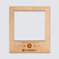 Discount HappyBulle Cadre polaroïd Spotify personnalisé gravé bois aimanté grand format 92x108 mm