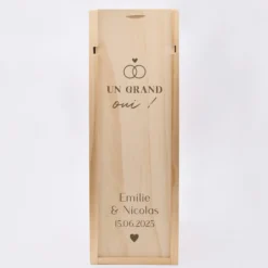 Online HappyBulle Caisse de champagne bois couvercle gravé - Edition spéciale "Grandes Occasions"