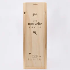 Online HappyBulle Caisse de champagne bois couvercle gravé - Edition spéciale 