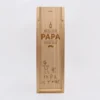 Best HappyBulle Caisse de vin bois couvercle acrylique gravé - Edition spéciale "Meilleur Papa depuis"