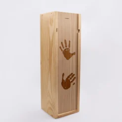 Outlet HappyBulle Caisse de vin bois couvercle gravé