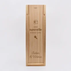 Clearance HappyBulle Caisse de vin bois couvercle gravé - Edition spéciale 