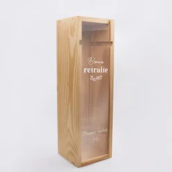 Clearance HappyBulle Caisse de vin bois couvercle gravé - Edition spéciale 
