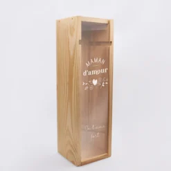 Clearance HappyBulle Caisse de vin bois couvercle gravé - Edition spéciale 