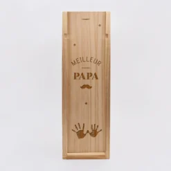 Clearance HappyBulle Caisse de vin bois couvercle gravé - Edition spéciale 