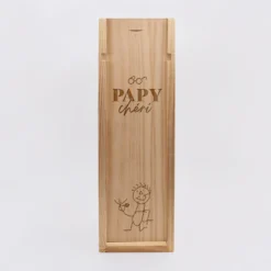 Clearance HappyBulle Caisse de vin bois couvercle gravé - Edition spéciale 