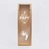 Sale HappyBulle Caisse de vin bois couvercle gravé - Edition spéciale "Meilleur Papy depuis"