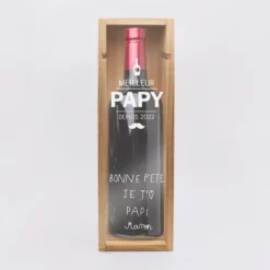 Sale HappyBulle Caisse de vin bois couvercle gravé - Edition spéciale 