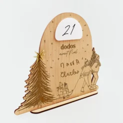 Clearance HappyBulle Calendrier de l'avent personnalisé comte à rebours Noël bois gravé - x MyLovelyThing