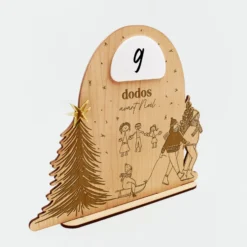Clearance HappyBulle Calendrier de l'avent personnalisé comte à rebours Noël bois gravé - x MyLovelyThing