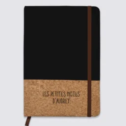 Clearance HappyBulle Carnet bi-matière en liège personnalisé 14x21 cm