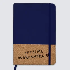 Clearance HappyBulle Carnet bi-matière en liège personnalisé 14x21 cm