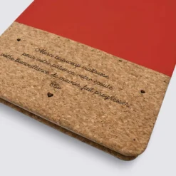Clearance HappyBulle Carnet bi-matière en liège personnalisé 14x21 cm