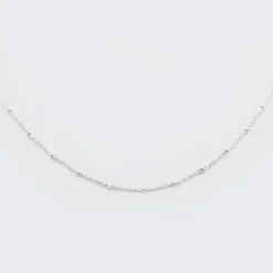 Discount HappyBulle Chaîne boule maille argent Argent rhodié 925