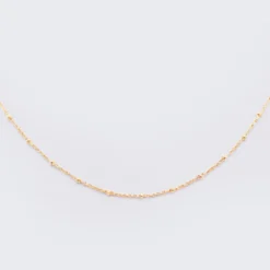 New HappyBulle Chaîne boule maille plaqué or Plaqué or 18k