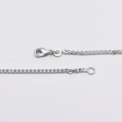 Discount HappyBulle Chaîne gourmette argent Argent rhodié 925