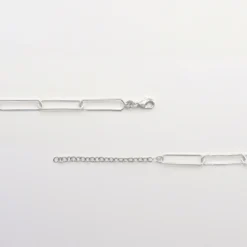 Sale HappyBulle Chaîne grande maille argent Argent rhodié 925