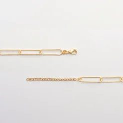 Online HappyBulle Chaîne grande maille plaqué or Plaqué or 18k