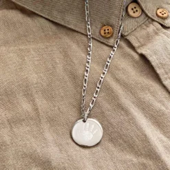 Hot HappyBulle Chaîne maille figaro argent Argent rhodié 925