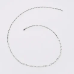 Hot HappyBulle Chaîne maille figaro argent Argent rhodié 925