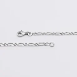 Hot HappyBulle Chaîne maille figaro argent Argent rhodié 925