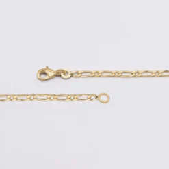 New HappyBulle Chaîne maille figaro plaqué or Plaqué or 18k