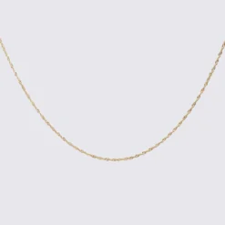 HappyBulle Chaîne Singapour maille plaqué or Plaqué or 18k