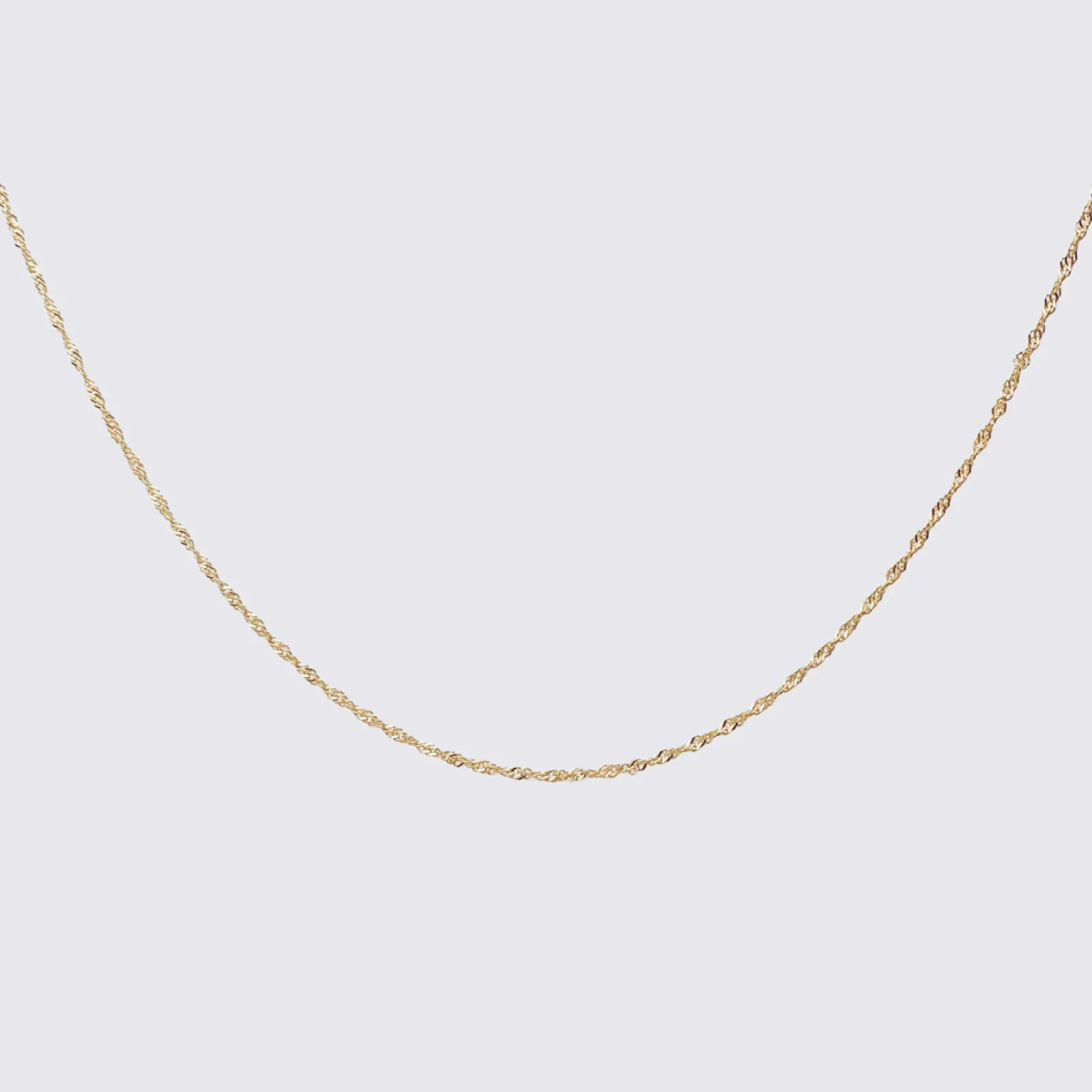 HappyBulle Chaîne Singapour maille plaqué or Plaqué or 18k