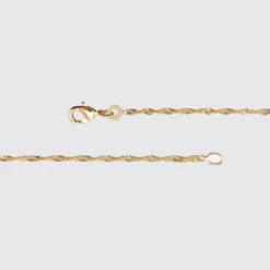 HappyBulle Chaîne Singapour maille plaqué or Plaqué or 18k