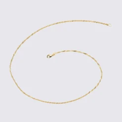 HappyBulle Chaîne Singapour maille plaqué or Plaqué or 18k