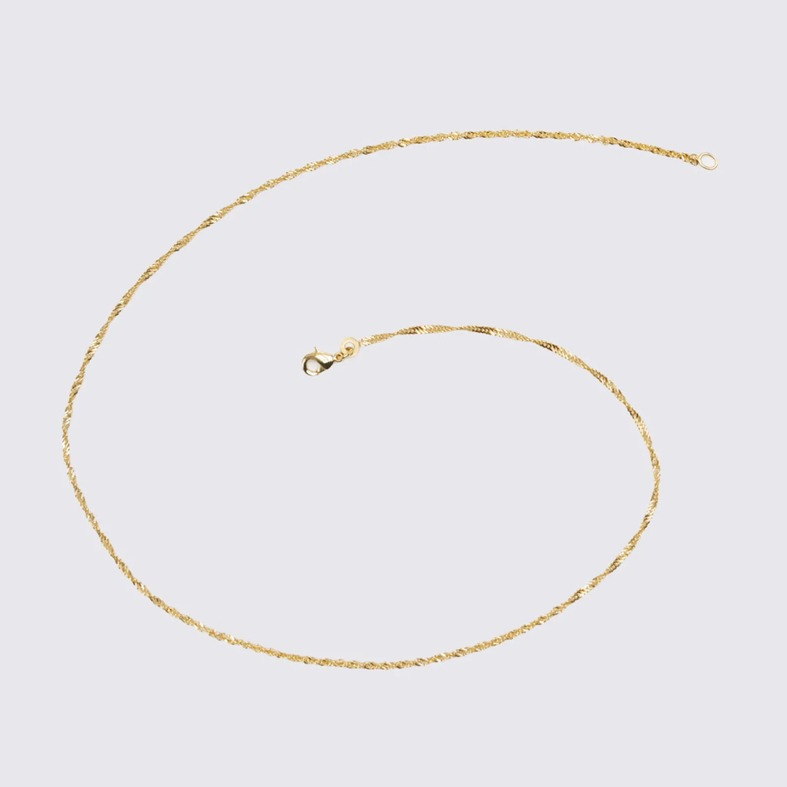 HappyBulle Chaîne Singapour maille plaqué or Plaqué or 18k