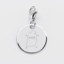 Outlet HappyBulle Charm gravé argent 17mm