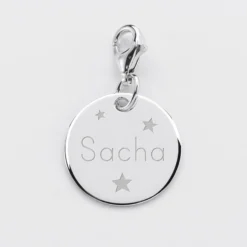 Outlet HappyBulle Charm gravé argent 17mm