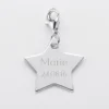 Outlet HappyBulle Charm gravé argent étoile 20x20 mm