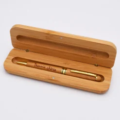 Online HappyBulle Coffret bambou personnalisé et stylo gravé 170x54 mm - édition spéciale 