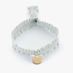 Discount HappyBulle Coffret de bracelets enfant personnalisés cordons élastiques interchangeables médaille gravée plaqué or 10 mm Plaqué or 18k