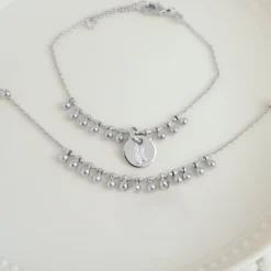 Online HappyBulle Collier chaîne boules argent Argent rhodié 925