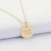 Online HappyBulle Collier EVJF perles Miyuki colorées personnalisé médaille gravée plaqué or 15 mm